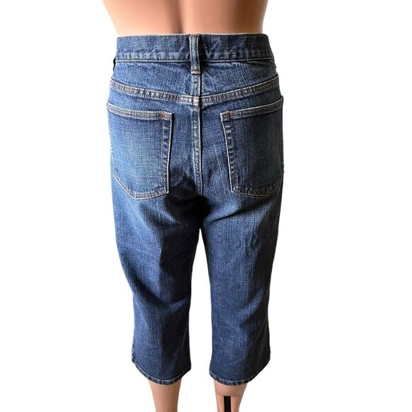 Lauren Jeans Co. Classic Midcalf Capri Jeans 10 Western Outdoors - Picture 3 of 6